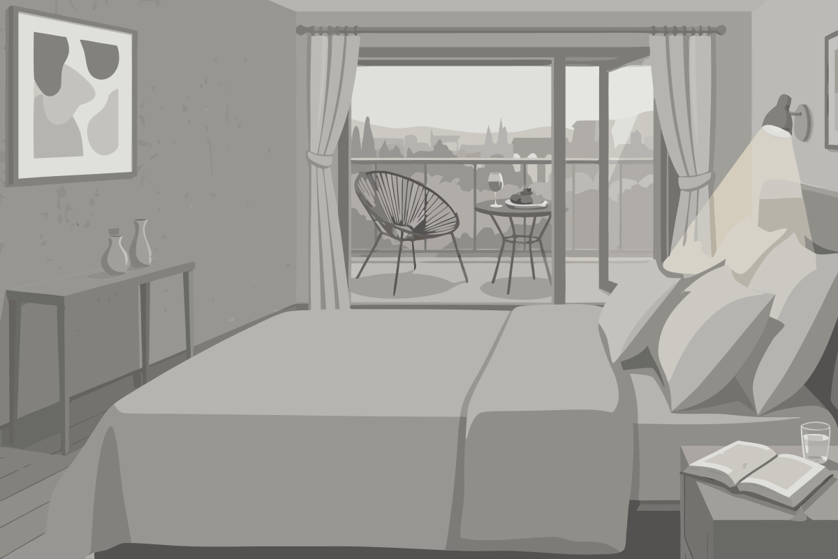 Quarto Duplo com Vista Montanha